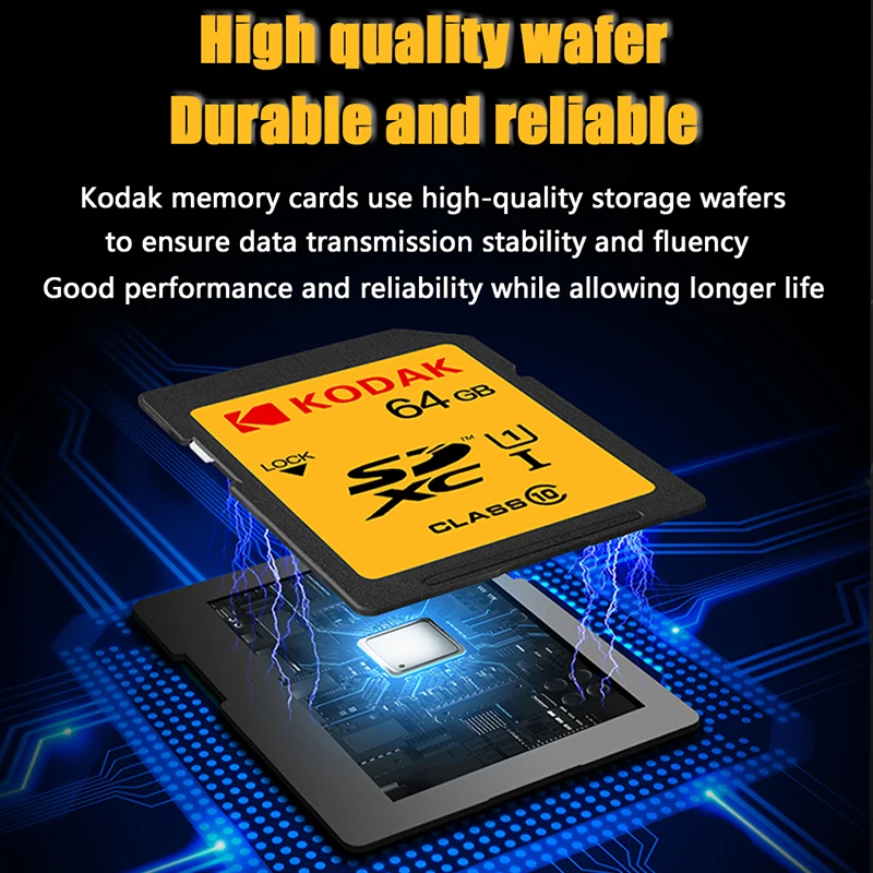Карта памяти KODAK U1 высокоскоростная SD карта 32 ГБ 80 Гб МБ/с. 16 50 класс 10 для цифровых
