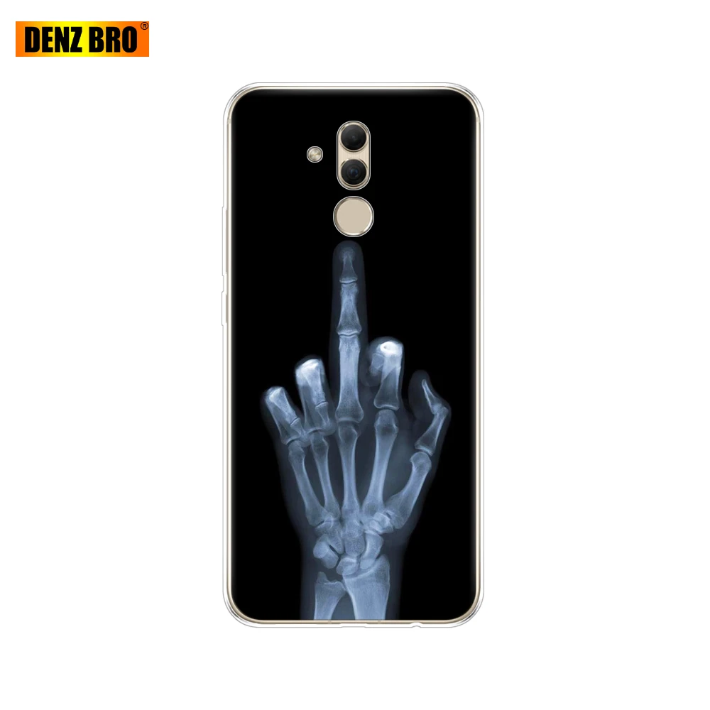 61856 Чехол для huawei mate 20 Lite, 6,3 дюймов, прозрачный силиконовый мягкий ТПУ чехол для телефона huawei mate 20 Lite, защитный чехол, бампер - Цвет: 61856