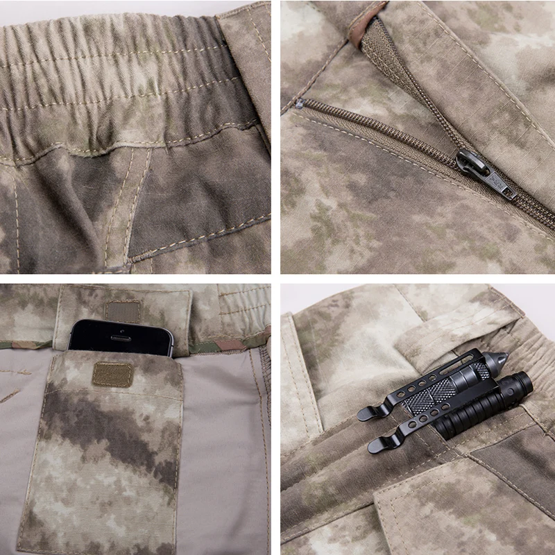 Цена FREE SOLDIER Outdoor Sports Tactical Military Men 's Summer Cargo Shorts Hiking Short Pant For Climbing Fishing