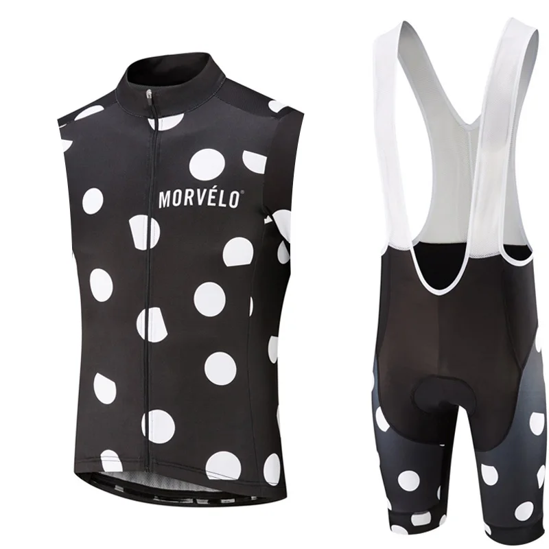 2019 MORVELO для мужчин Велоспорт Джерси короткий рукав набор Майо нагрудник шорты