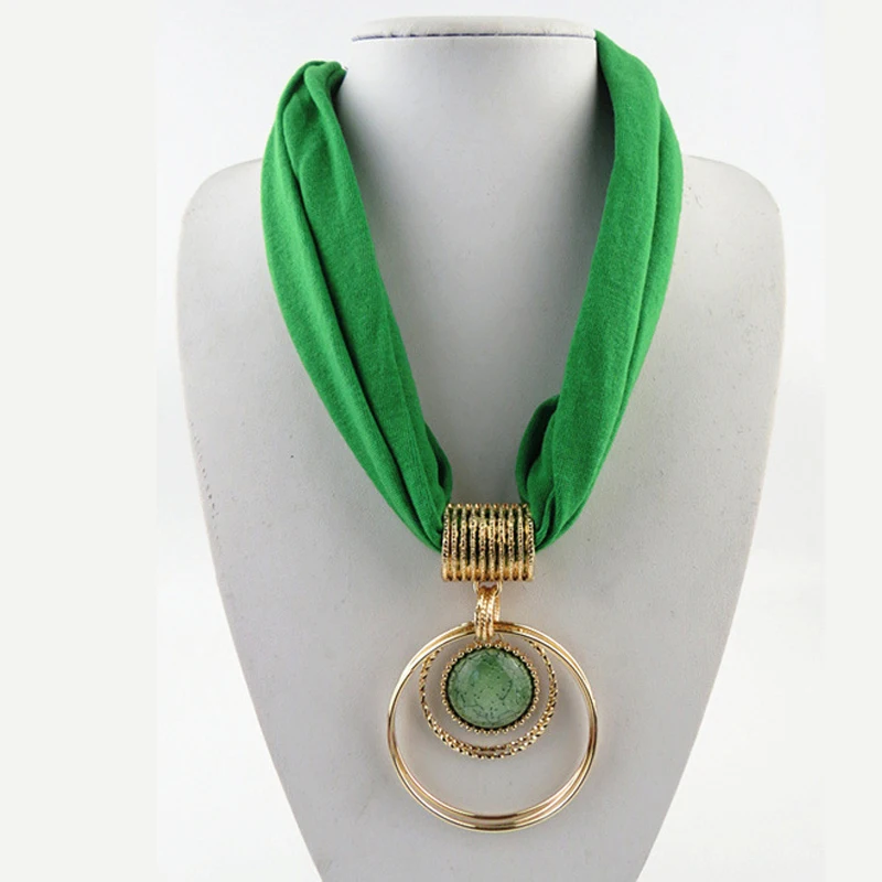 Женский шарф-Кольцо из полиэстера с плетением в этническом стиле |