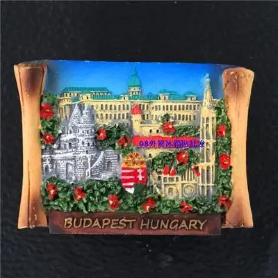 Сувенирный холодильник Budapest Hungary цепной мост полимерный Магнит 3D Магнит-наклейка на холодильник Путешествия Сувенир домашнее украшение