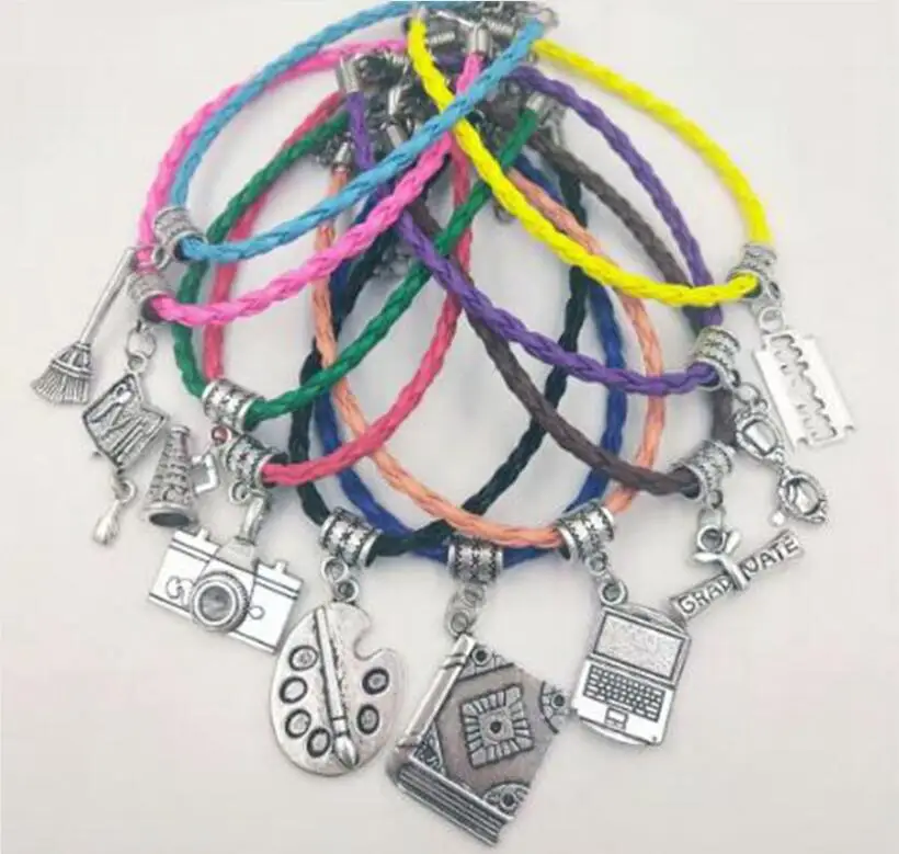 Новые винтажные браслеты с подвеской в виде книжки компьютера камеры очков