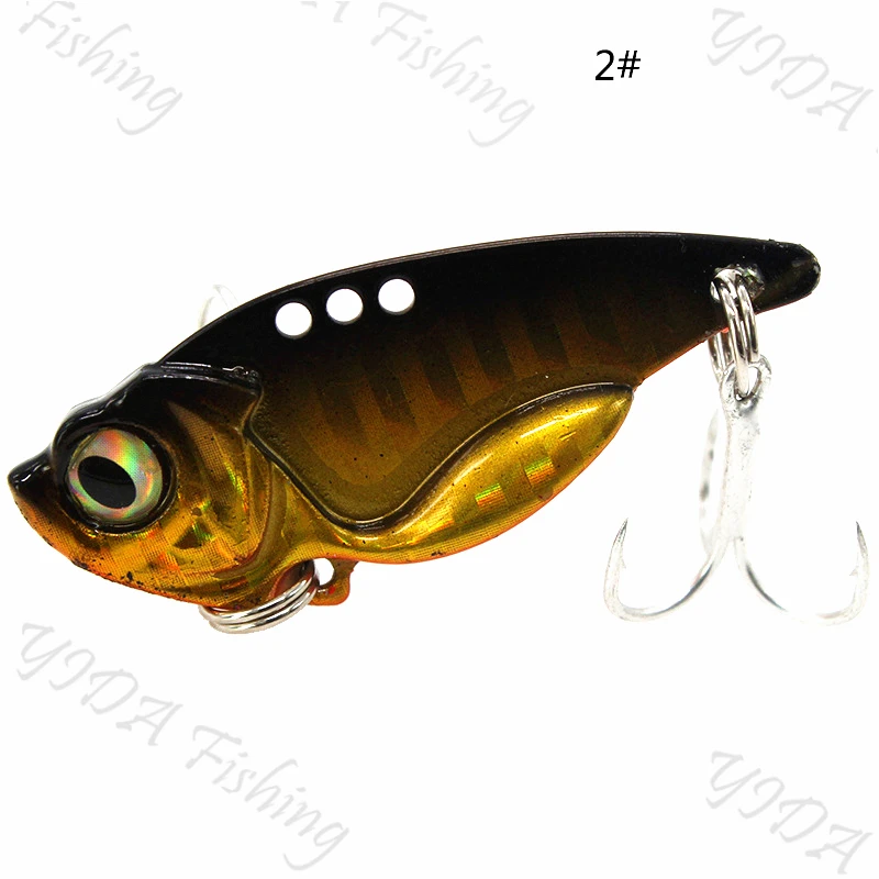 Металлическая Вибрирующая 3d-приманка 1 шт. 45 мм 10 г | Спорт и развлечения