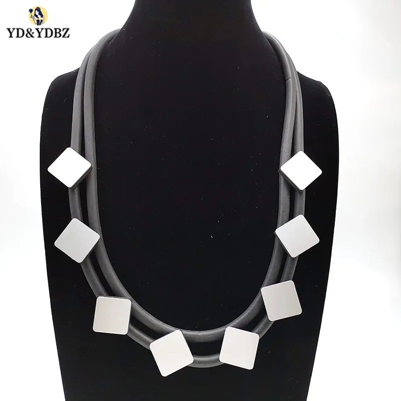 YD & YDBZ странное ручное дизайнерское ожерелье алюминиевые ювелирные изделия