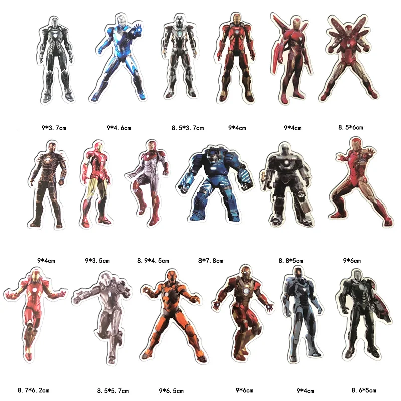 54 шт. Marvel Мстители Железный человек наборы наклеек мультфильм аниме наклейка для