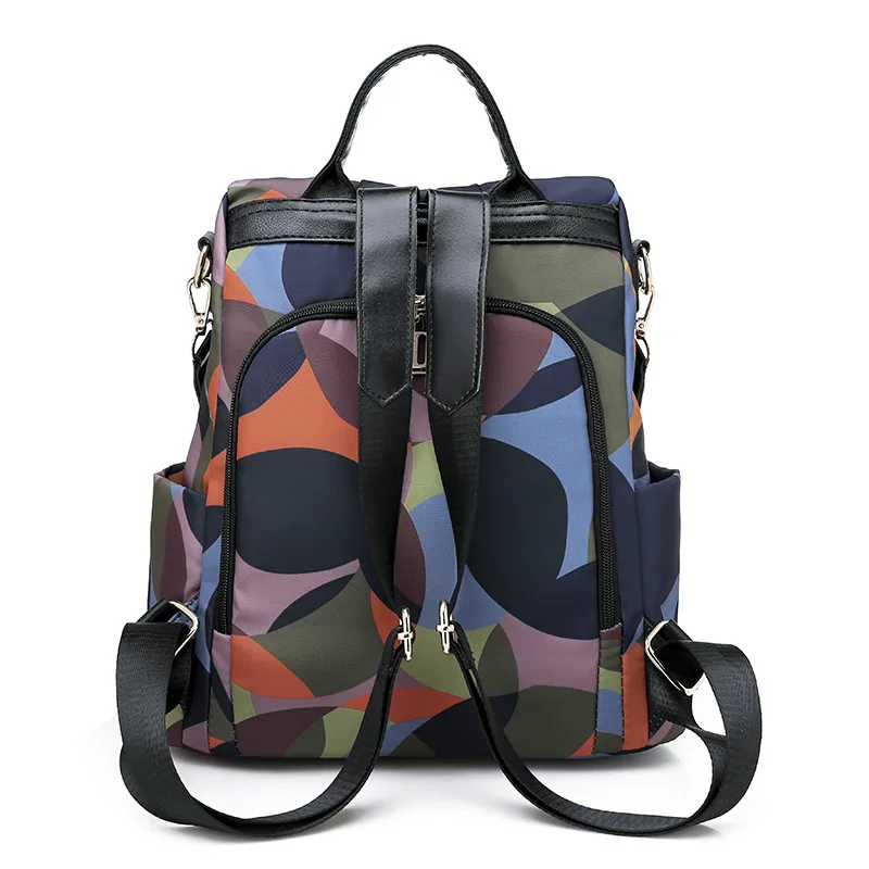 Камуфляжная женская сумка через плечо 2019 Студенческая из ткани Оксфорд