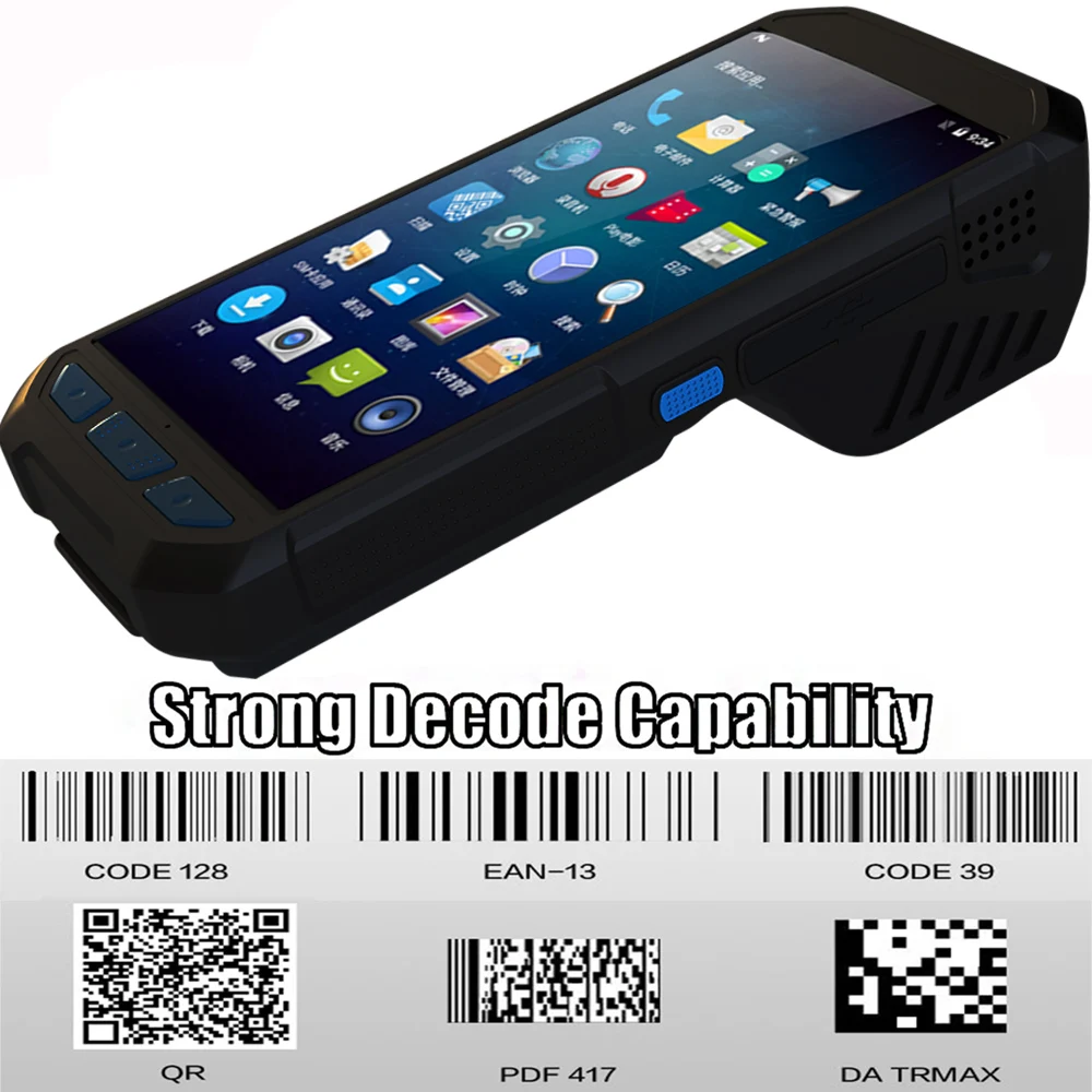 ENGONUS Android 6 0 PDA NFC POSl мобильный телефон Bluetooth принтер 58 мм беспроводной терминал