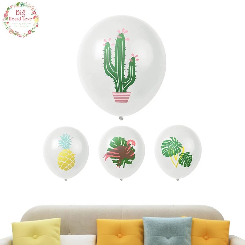 10 шт. 12 дюймов Фламинго ананас воздушные шары латексный шар прозрачный белый