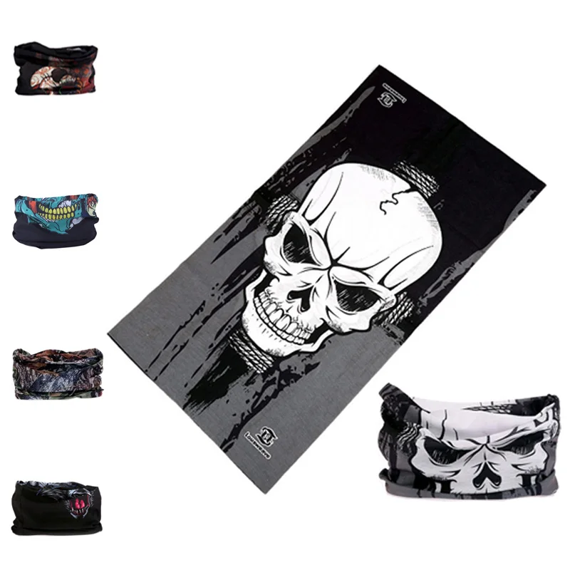 Волшебный шарф с черепом пиратский бандана для лица велосипеда велосипедная