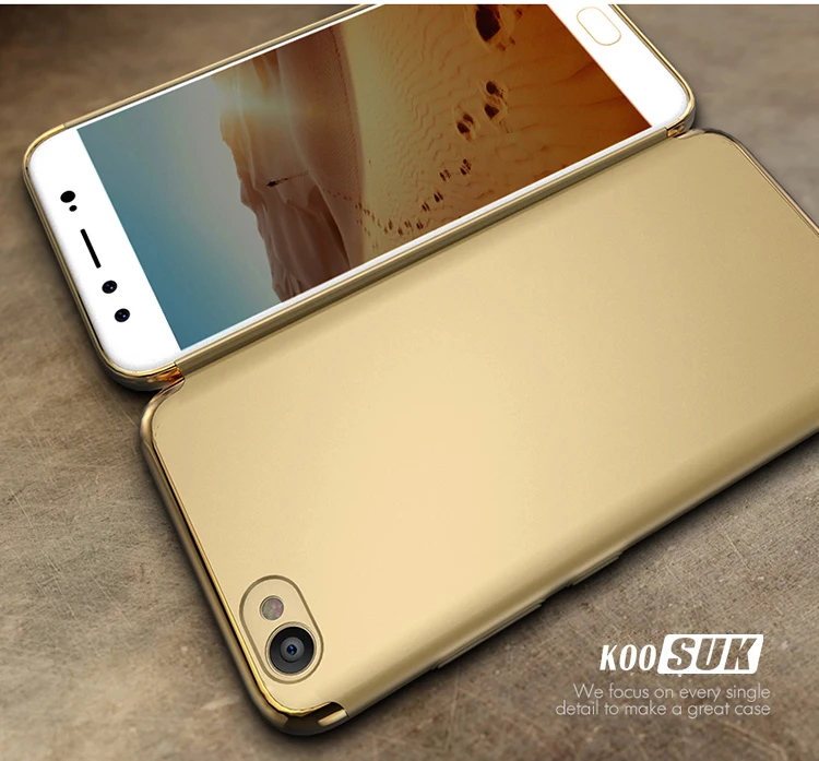 VIVO X6 Plus чехол роскошный Ультратонкий 3в1 защита всего тела Жесткий Чехол для