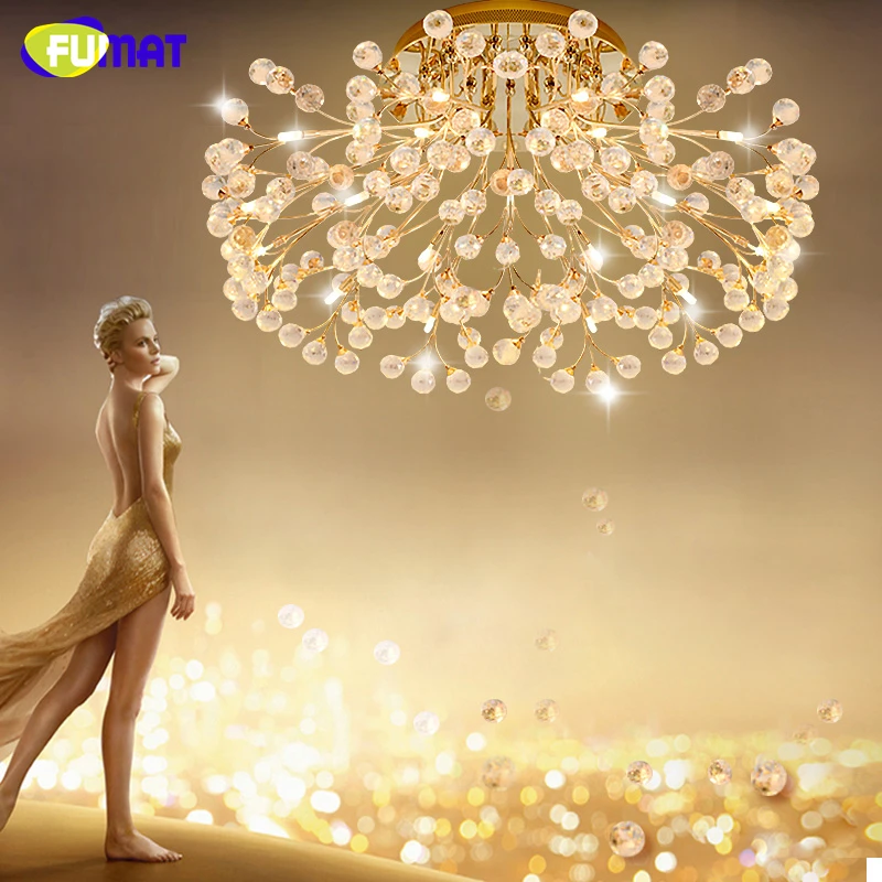 Европейские круглые хрустальные люстры FUMAT люстра креативный модный