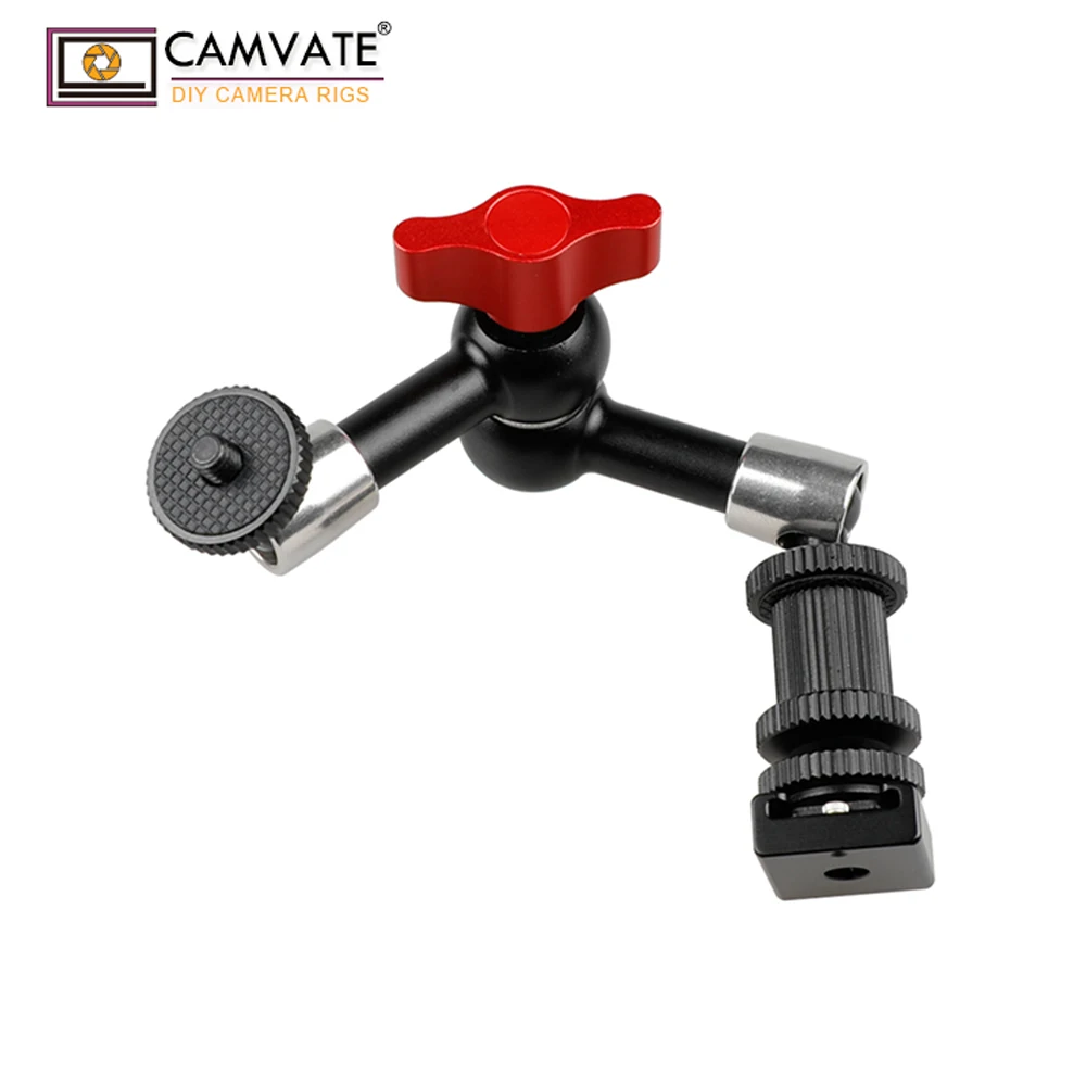 CAMVATE " Артикуляционная Волшебная рукоятка+ 1/4" холодный горячий съемка крепление для камеры светодиодный светильник монитор C1088 камера аксессуары для фотосъемки
