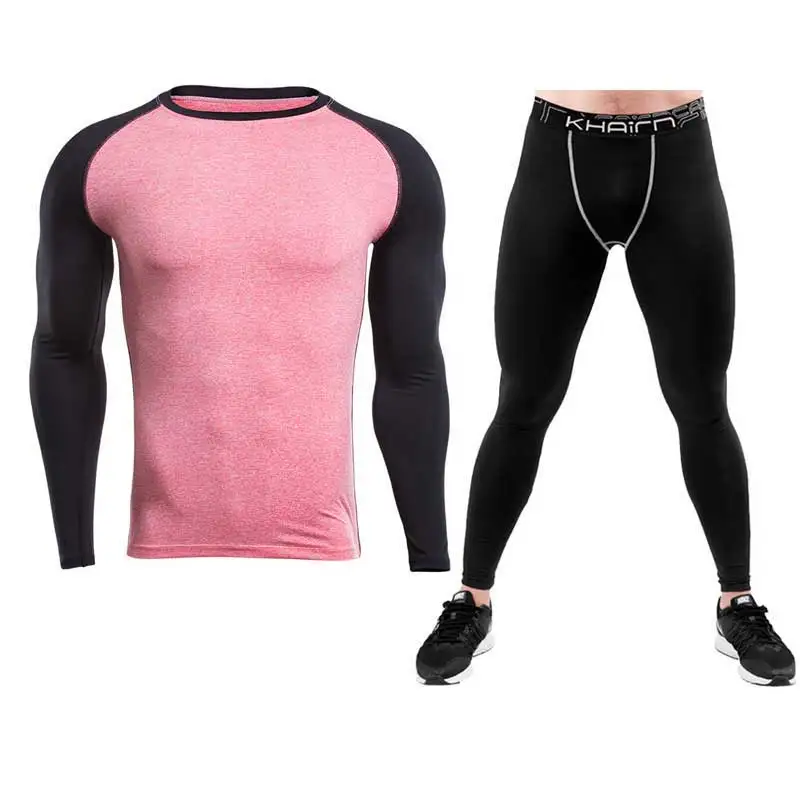 Мужские комплекты для фитнеса Pro быстросохнущие компрессионные подштанники