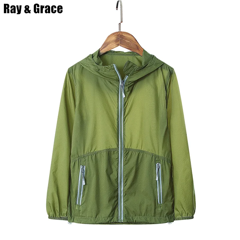 RAY GRACE Детская летняя ветровка куртка для мальчиков и девочек дорожная уличная