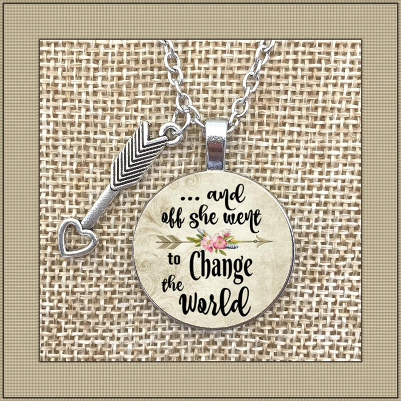 2019/Новое памятное ожерелье подарок на выпускной она перешила мир Очаровательное