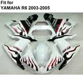 Обтекателя комплект для Yamaha синий черный, белый цвет YZF R6 2003 2004 2005 мотоцикл Запчасти обтекатели комплект R6 03 04 05 hz01