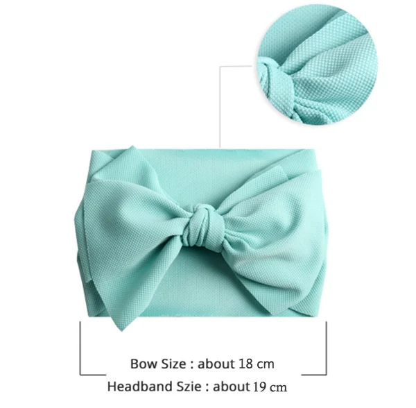 Newborn Baby Girls Hair Band Big Bow Headband Princess Cute Toddler Turban Knot Accessory Head Wrap | Детская одежда и обувь