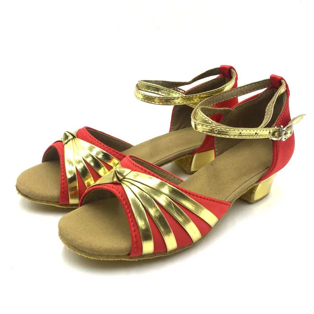 Бесплатная доставка туфли для латиноамериканских танцев девочек на высоком