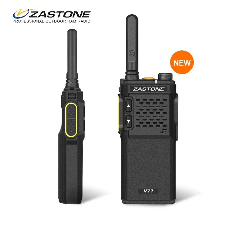 Новый Zastone ZT-V77 Портативный Портативная рация 1500 мАч UHF 400-470 мГц мини Радио HF