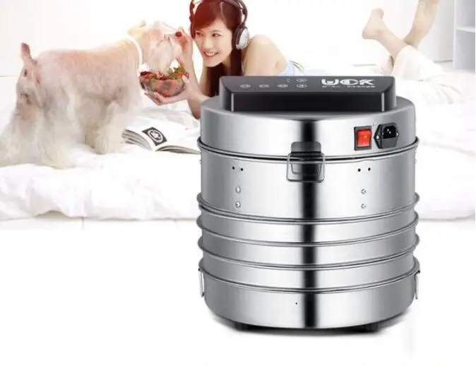 Коммерческий 5 Слои 360W Нержавеющая сталь фрукты сушилка электрическая машина для сушки овощей компьютер Управление Еда осушитель воздуха инструмент