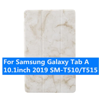 Цвет: желтый Чехол для планшета из искусственной кожи для Samsung Galaxy Tab A10.1 SM-T510/T515 чехол-подставка для авто сна/пробуждения чехол funda marble A20 - Цвет: Цвет: желтый