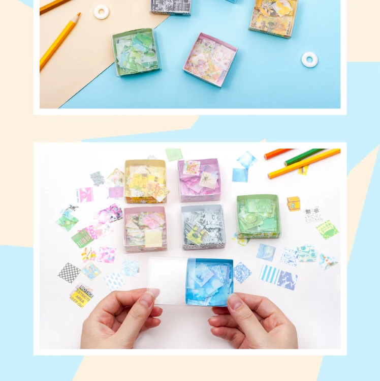 100 шт/1 упаковка Kawaii канцелярские наклейки Lazy 100 grid серии дневник планировщик декоративные наклейки Скрапбукинг DIY ремесленные наклейки