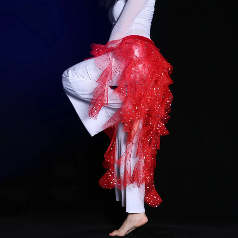 Мода Bellydance хип шарф пояс юбка обертывание элегантный Египет блёстки живота танец
