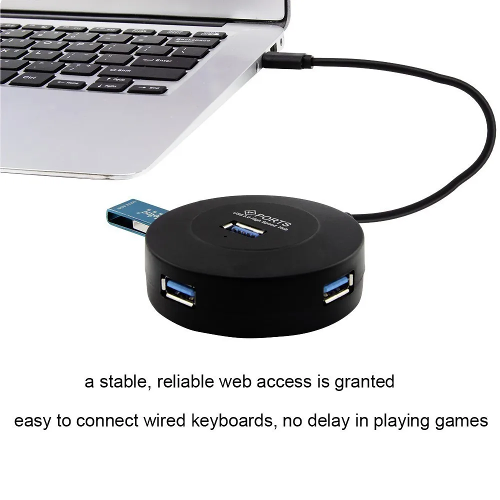 Высокоскоростной мини USB концентратор 4 порта 3 0 дюйма 5 Гбит/с|USB-хабы| |