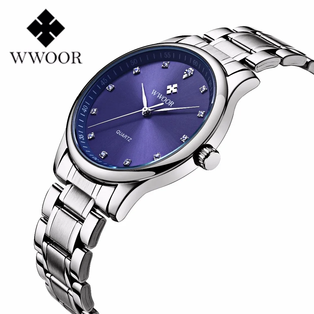 Часы WWOOR мужские деловые Quart WWOOR|Кварцевые часы| |