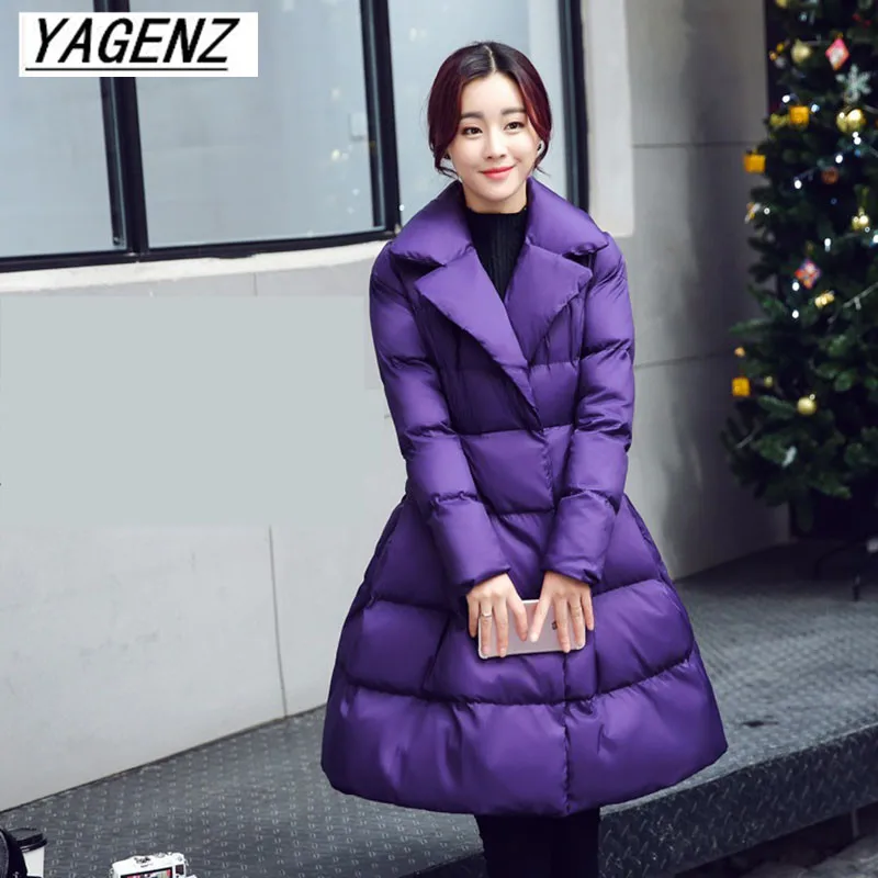 Зимняя хлопковая куртка с перьями Женская 2020 Высококачественная Длинная