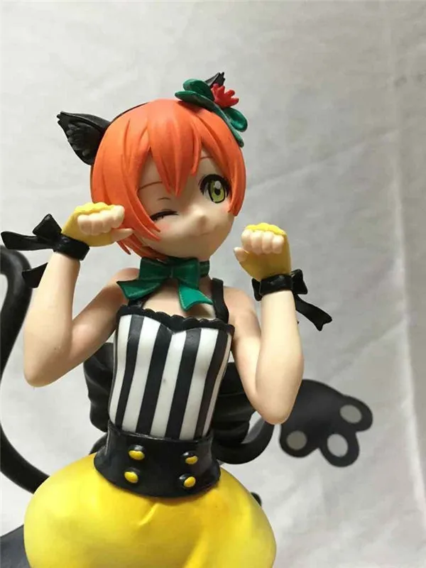 Alter Love Live Figuras Lovelive School Idol Festival Hoshizora Rin Cat ПВХ фигурка модель игрушки Neko Brinquedos 23 см|toy