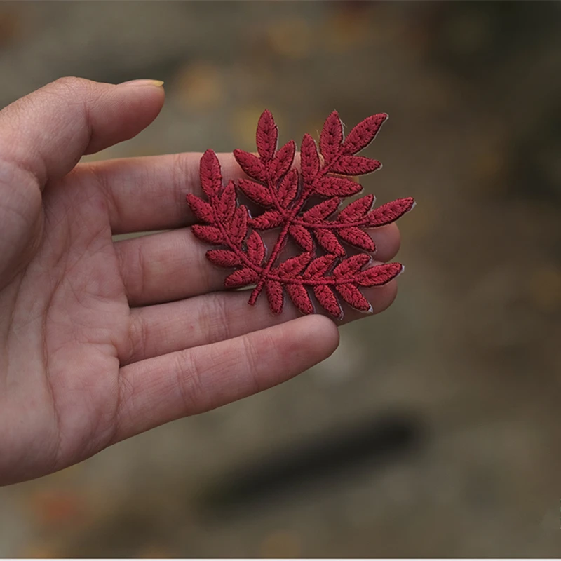 1 шт. нашивки в виде листьев дерева одежда с вышивкой модные наклейки для растений