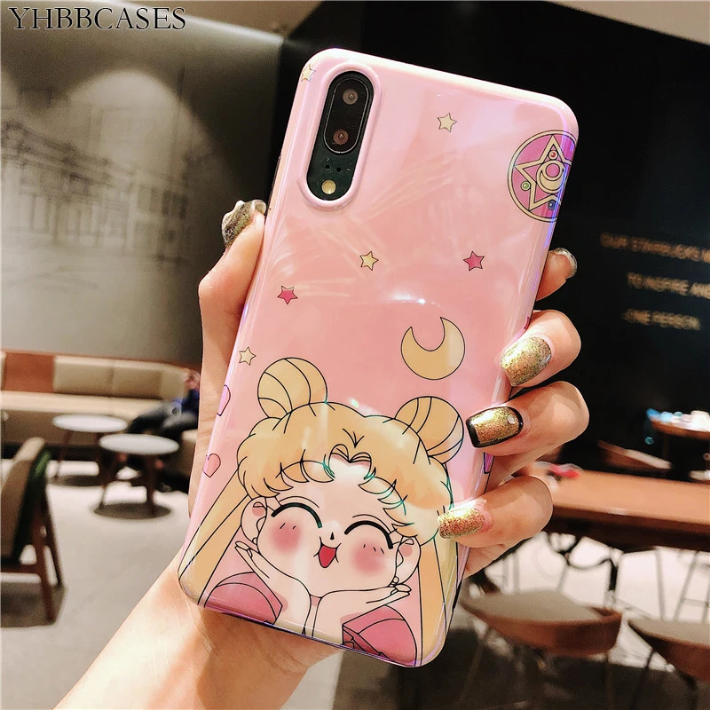 YHBB чехол S японский мультфильм чехол для телефона для huawei Nova 2S чехол s милый Сейлор Мун мягкий чехол для huawei P30 P20 Pro mate 10 20 Pro