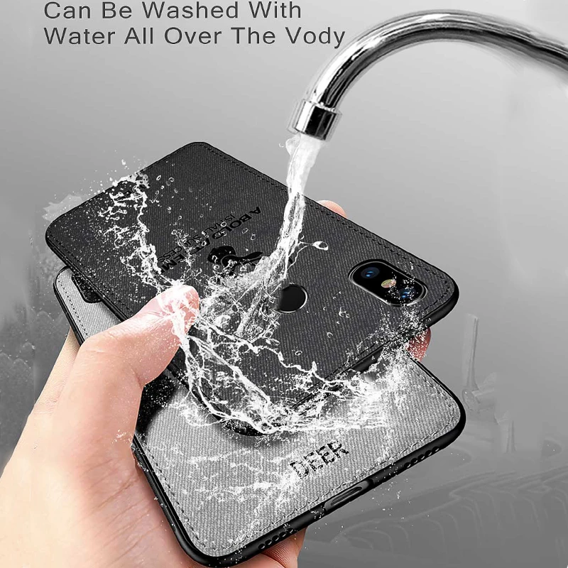 Case For Xiaomi Redmi Note 6 Pro Soft Fabric TPU Silicone Bumper Cover |
