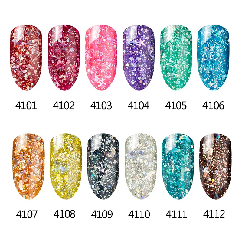 Sexymix Звезда Блеск УФ гель для ногтей замочить от долговечный светодиодный