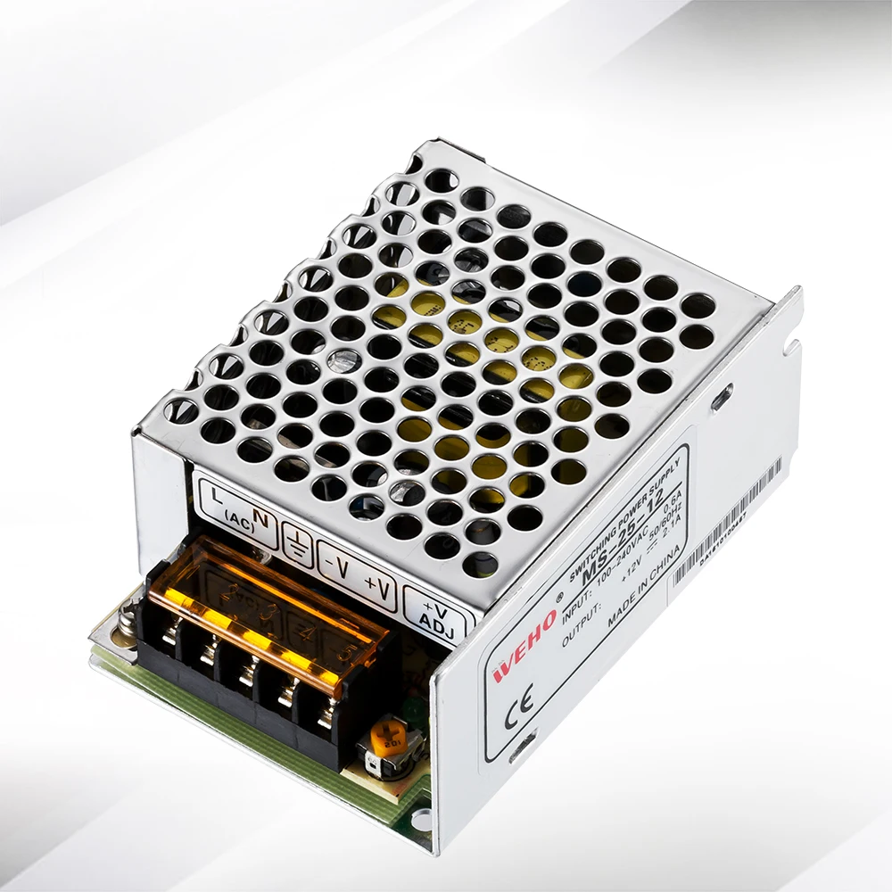 (MS 25 12) IP20 постоянный ток переменного тока в Светодиодный источник питания Вт 12