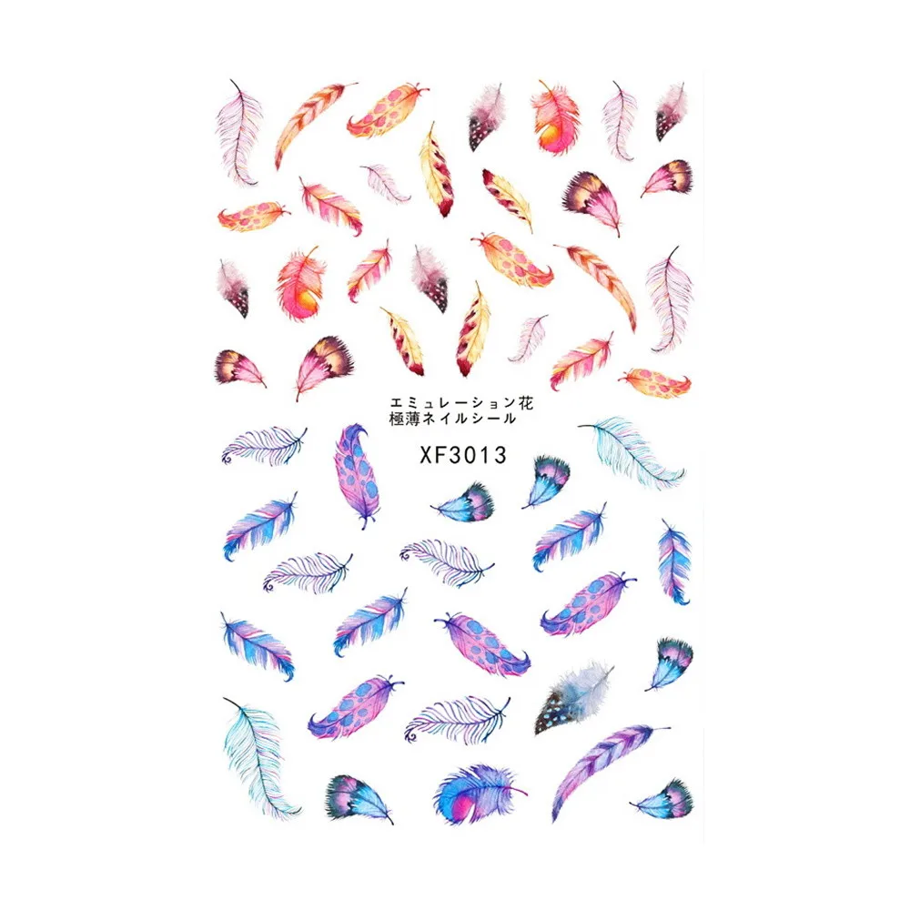 #501 2018 New Fashion Fresh Style Flower Print 3D Nail Art Stickers Manicure Adhesive Transfer Decals Freeship | Красота и здоровье