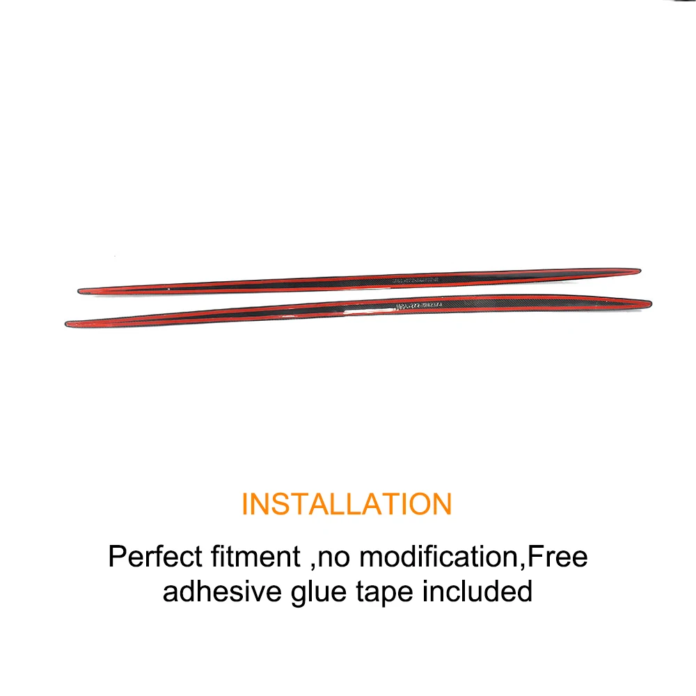 Углеродного волокна/FRP боковых юбок полоса для установки губы на литья отделка