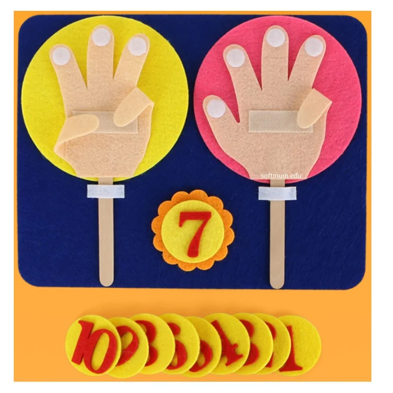 

Детские математические игрушки, подсчет пальцев, 1-10 обучения, детский сад, математика, образовательная игрушка на палец Набор цифр, математ...