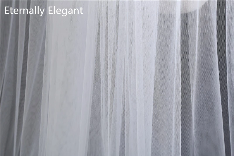 Бесплатная доставка реальные фотографии 3 м белая/Слоновая свадебная фата