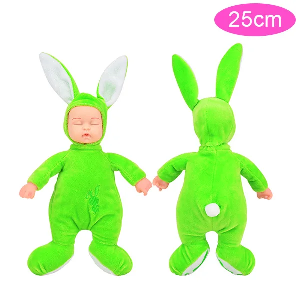 Rabbit-02 UCanaan 25 см плюшевые куклы Животные игрушки для детей мультфильм мягкие животные Анжела плюшевые игрушки спящие куклы для детей - Цвет: Rabbit-02