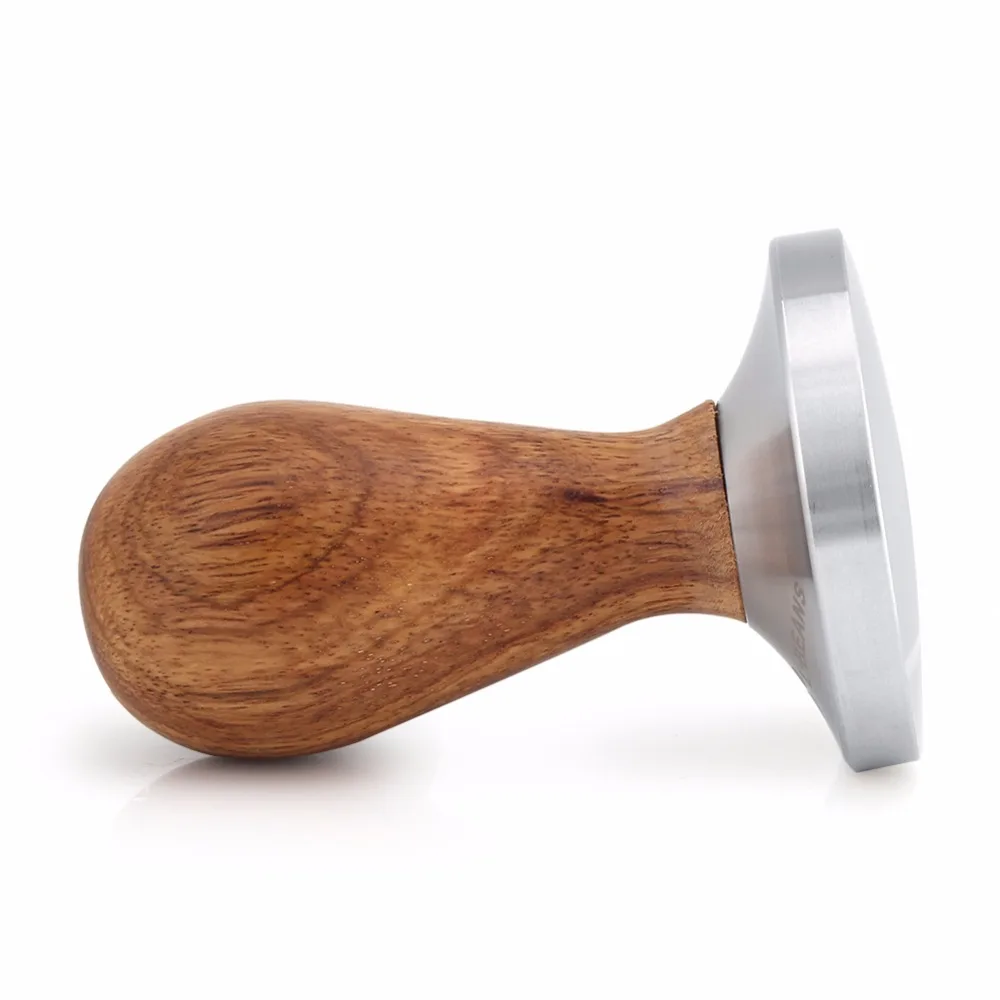 Кофемолка из нержавеющей стали 58 мм с деревянной ручкой ручная кофемолка