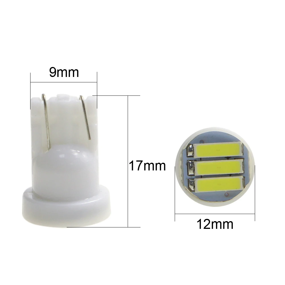 KEIN 10 шт. t10 led w5w Автомобильные лампы 7020 3smd купольная Внутренняя дверь 194 168
