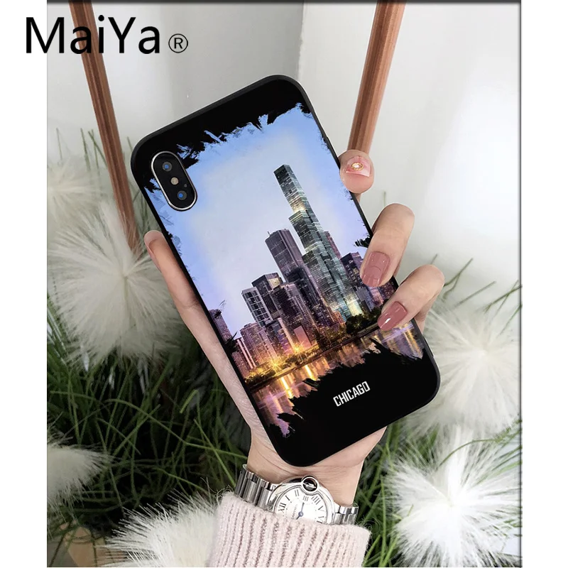 A13 MaiYaCa City London, Нью-Йорк, Париж, Дубай, Москва, высокое качество, чехол для телефона, для iPhone 8, 7, 6, 6S Plus, 5, 5S, SE, XR, X, XS MAX, чехол - Цвет: A13