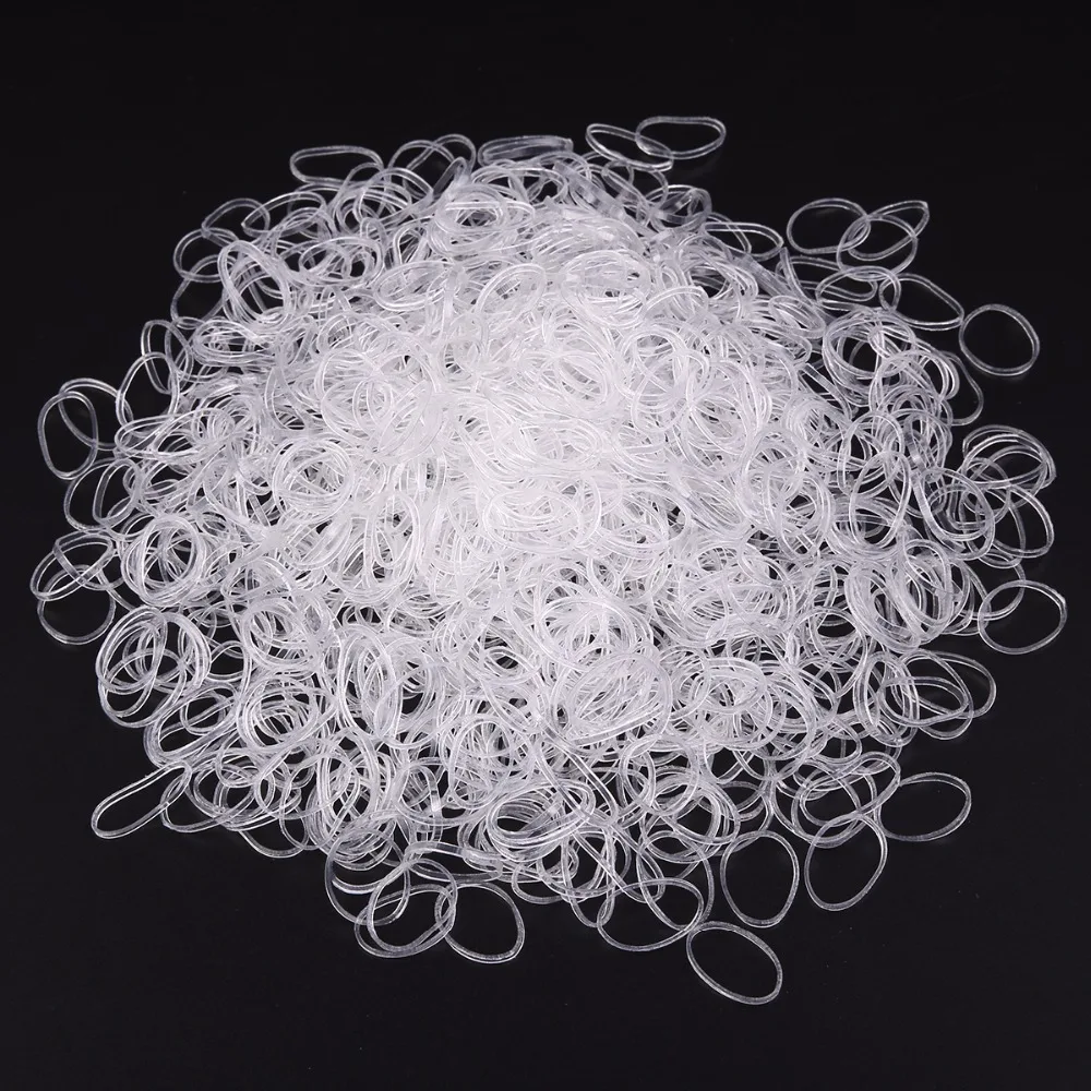 1000pcs Baby TPU Elastic Hair Band Child Ties Kids Scrunchy Girls Ponytail Holder Rubber Bands Accessories | Детская одежда и