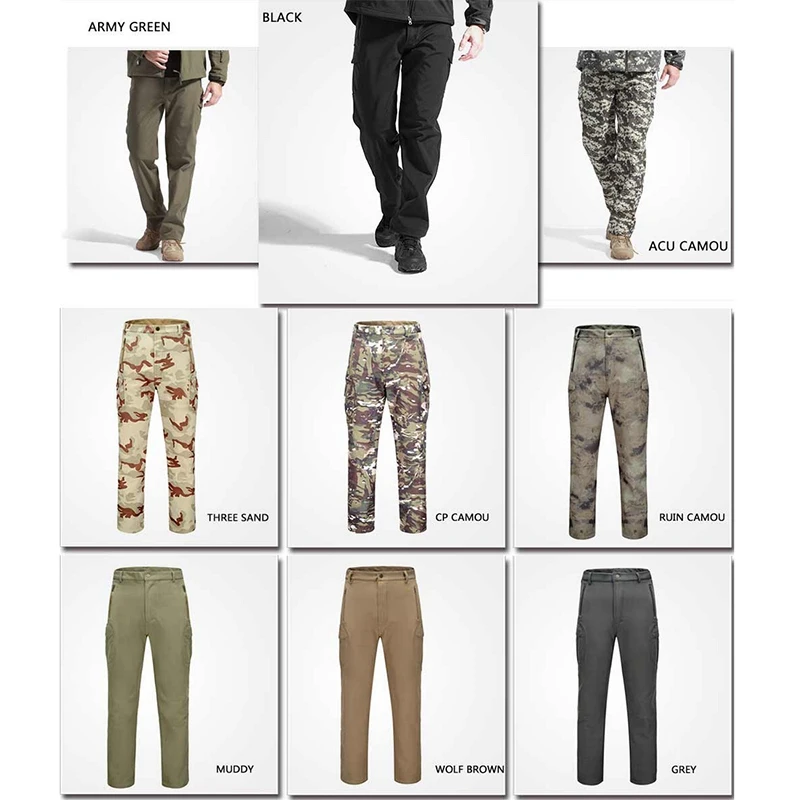 FREE SOLDIER ветровочные штаны с мягкой шерстью из акульей кожи на осень и зиму для