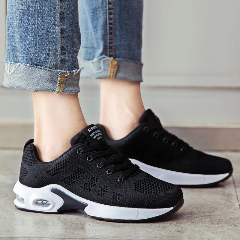 Женские теннисные туфли новинка 2019 женские с воздушной подушкой на шнуровке