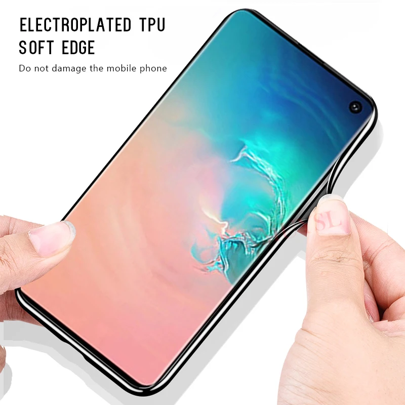 Покрытие Стекло чехол для samsung Galaxy A70 A50 A30 A10 M20 S10E S9 S8 S10 Plus Note 9 чехол синий светильник Стекло принципиально Капа