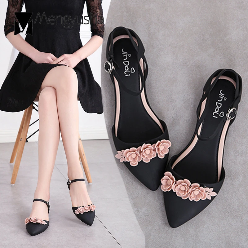 Летние прозрачные туфли с цветами и бусинами женские сандалии гладиаторы острым